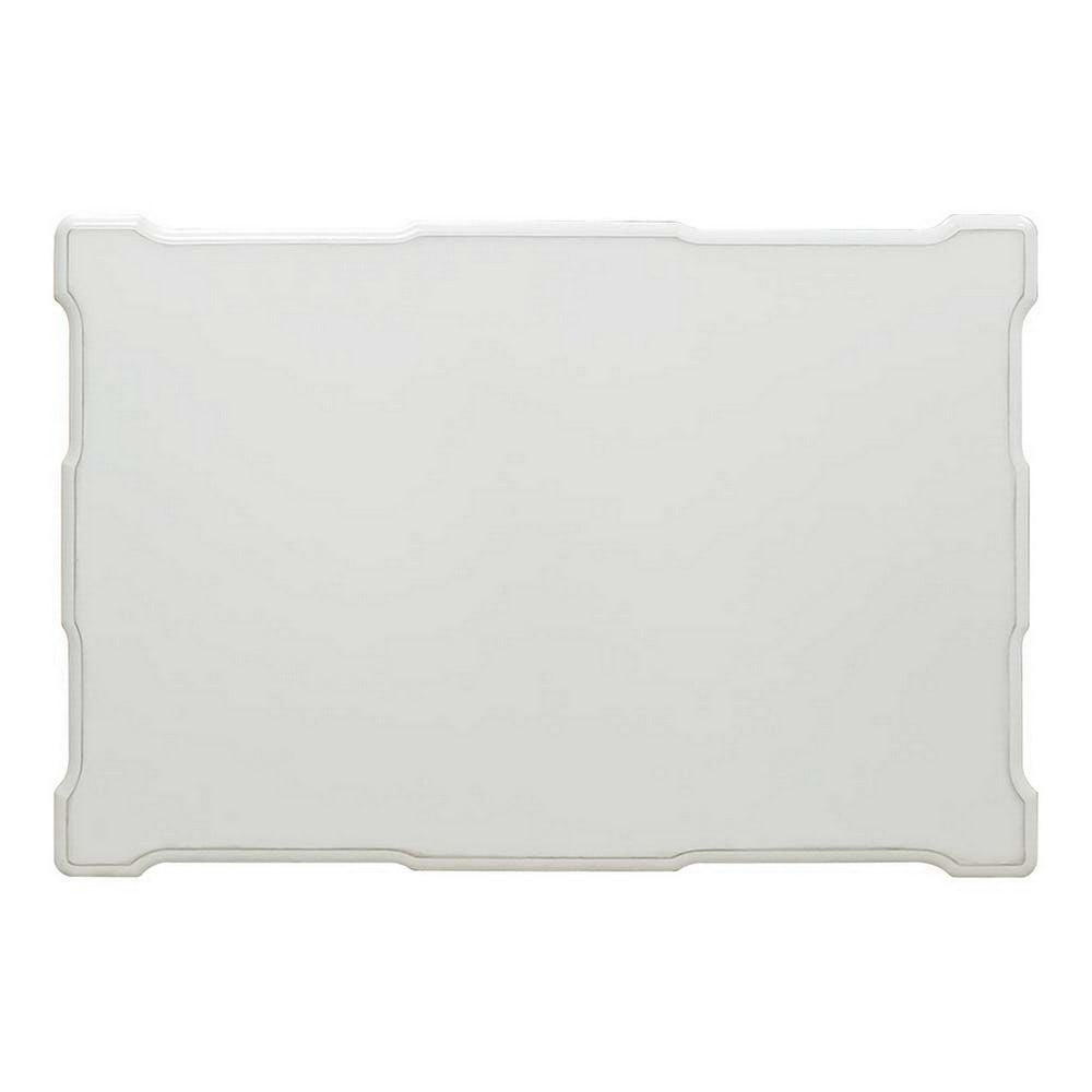 Benjara Jess 53 Inch Coffee Table, Traditional Scrolled Legs, Brushed Gold, White