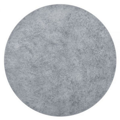 Benjara Lylie 30 Inch Side End Table, Round Naturalistic Design, Gray Cement
