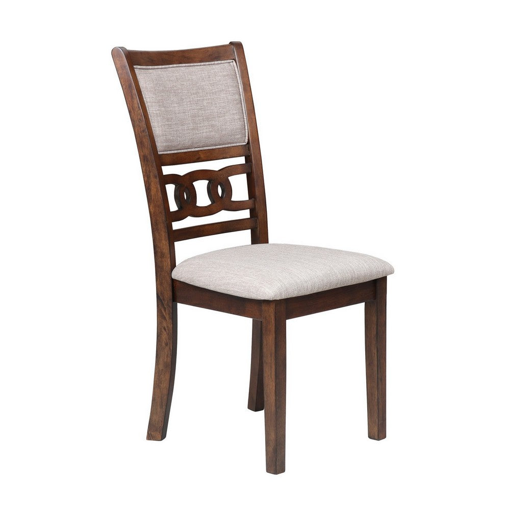 Benjara 3pc 42 Inch Dining Table Set, Extendable Drop Leaves, 2 Chairs, Brown