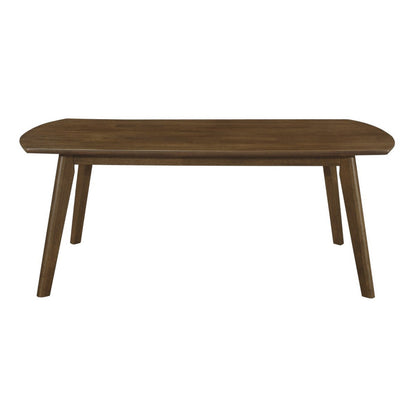 Benjara Indy 3 Piece Coffee And End Table Set, Angled Legs, Walnut Brown Solid Wood