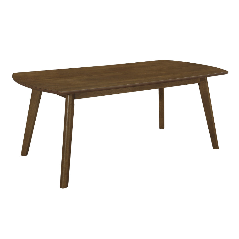 Benjara Indy 3 Piece Coffee And End Table Set, Angled Legs, Walnut Brown Solid Wood