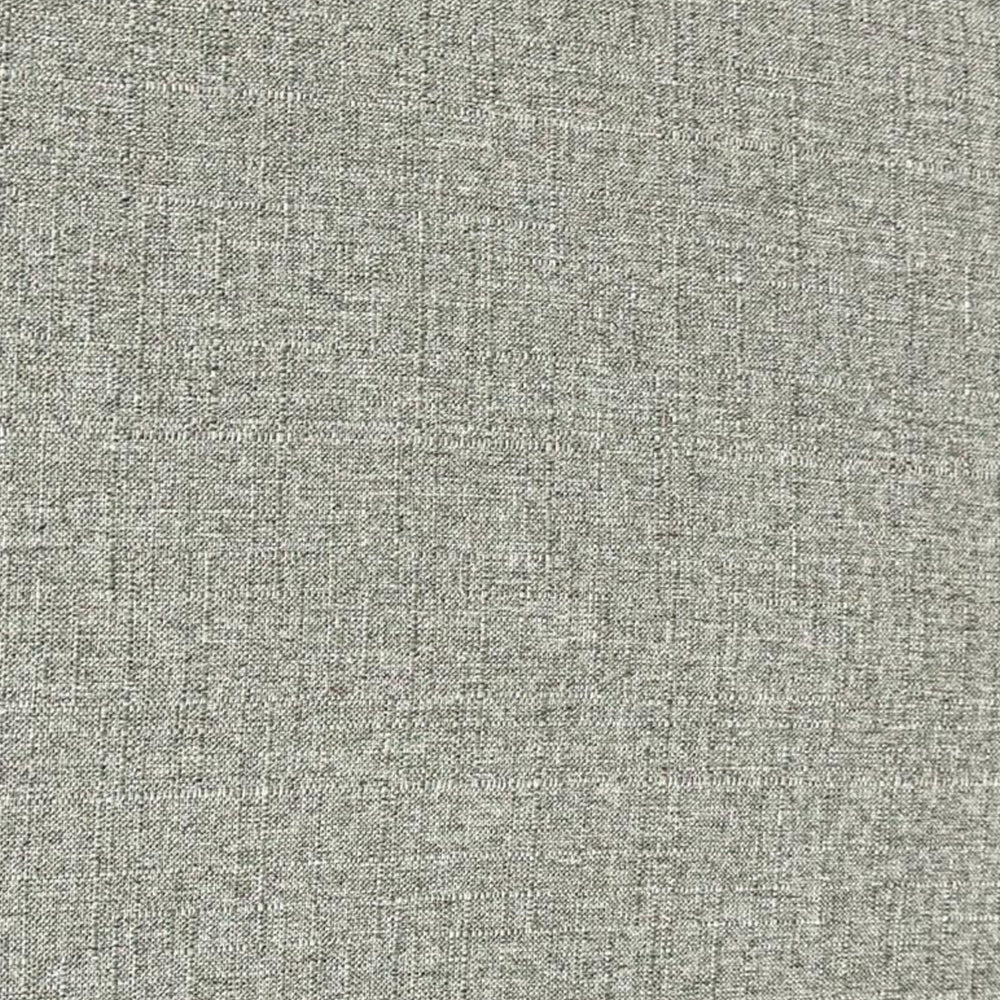 Benjara Sie 25 Inch Dining Chairs, Set of 2, Nailhead Trim, Padded Gray Upholstery, Black Wood