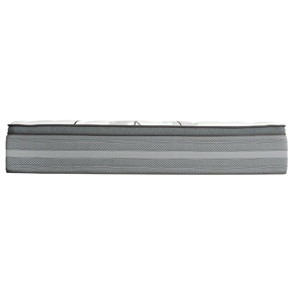 Benjara Dani 14 Inch King Size Mattress, Pocket Coil Hybrid And Foam Layers