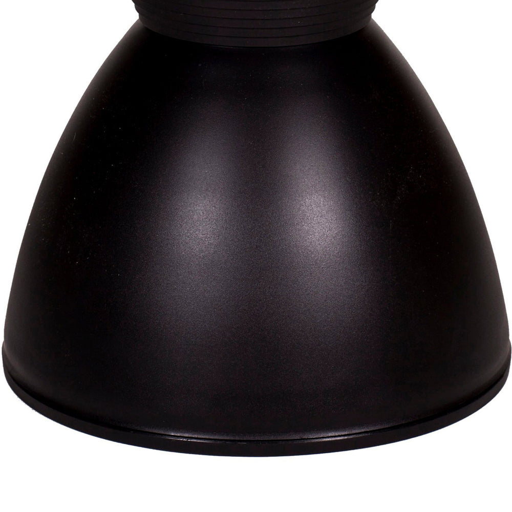 Benjara Hillary 17 Inch Side Table, Indoor Outdoor, Hourglass Shape, Black Finish