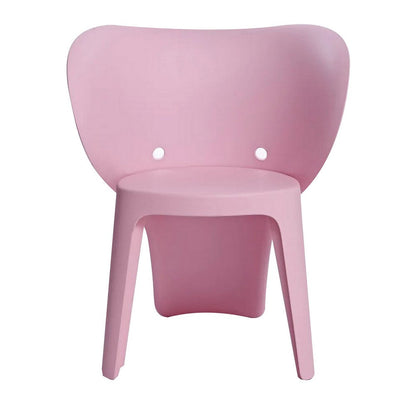 Benjara Fyna 16 Inch Kids Chair with Curved Back, Set of 4, Elephant Trunk Design, Pink