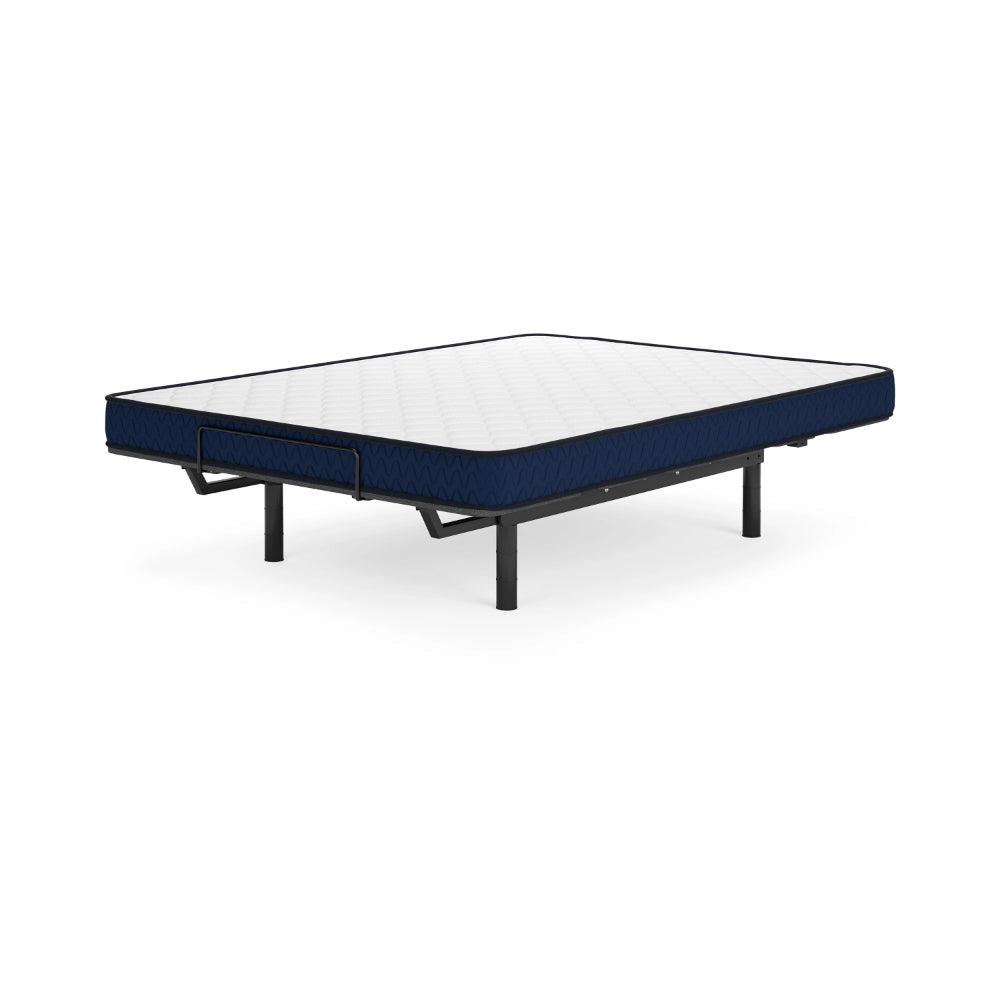 Benjara Liya 6 Inch Firm Twin Mattress, Plush Foam Fill, 4 Way Stretch Knit Cover