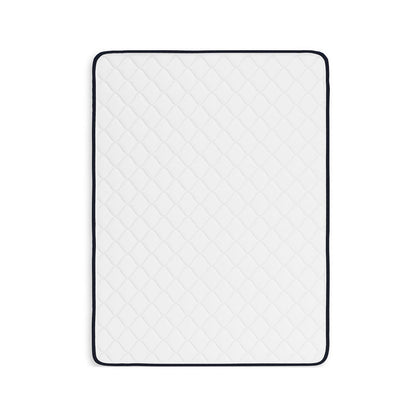 Benjara Liya 6 Inch Firm Full Mattress, Plush Foam Fill, 4 Way Stretch Knit Cover