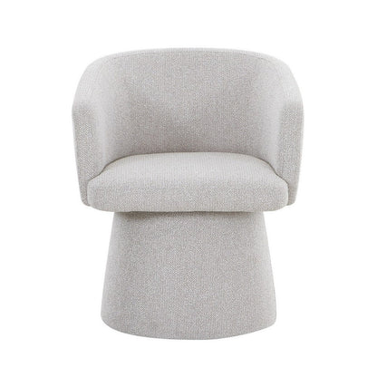 Benjara 24 Inch Accent Dining Chair, Cushioned Seat And Windsor Back, Gray Linen