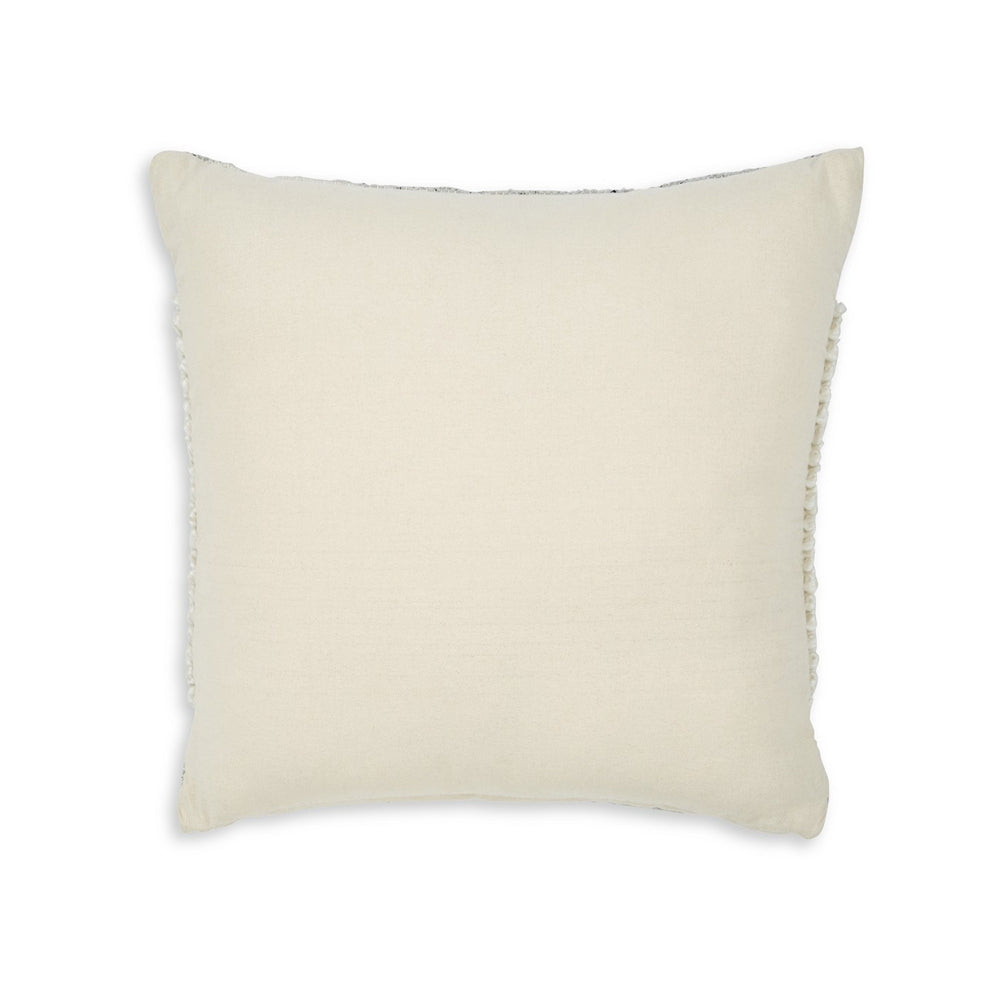 Benjara Throw Pillow Set of 4, 20 Inch, Polyester, Handwoven Stripes, Beige Cotton
