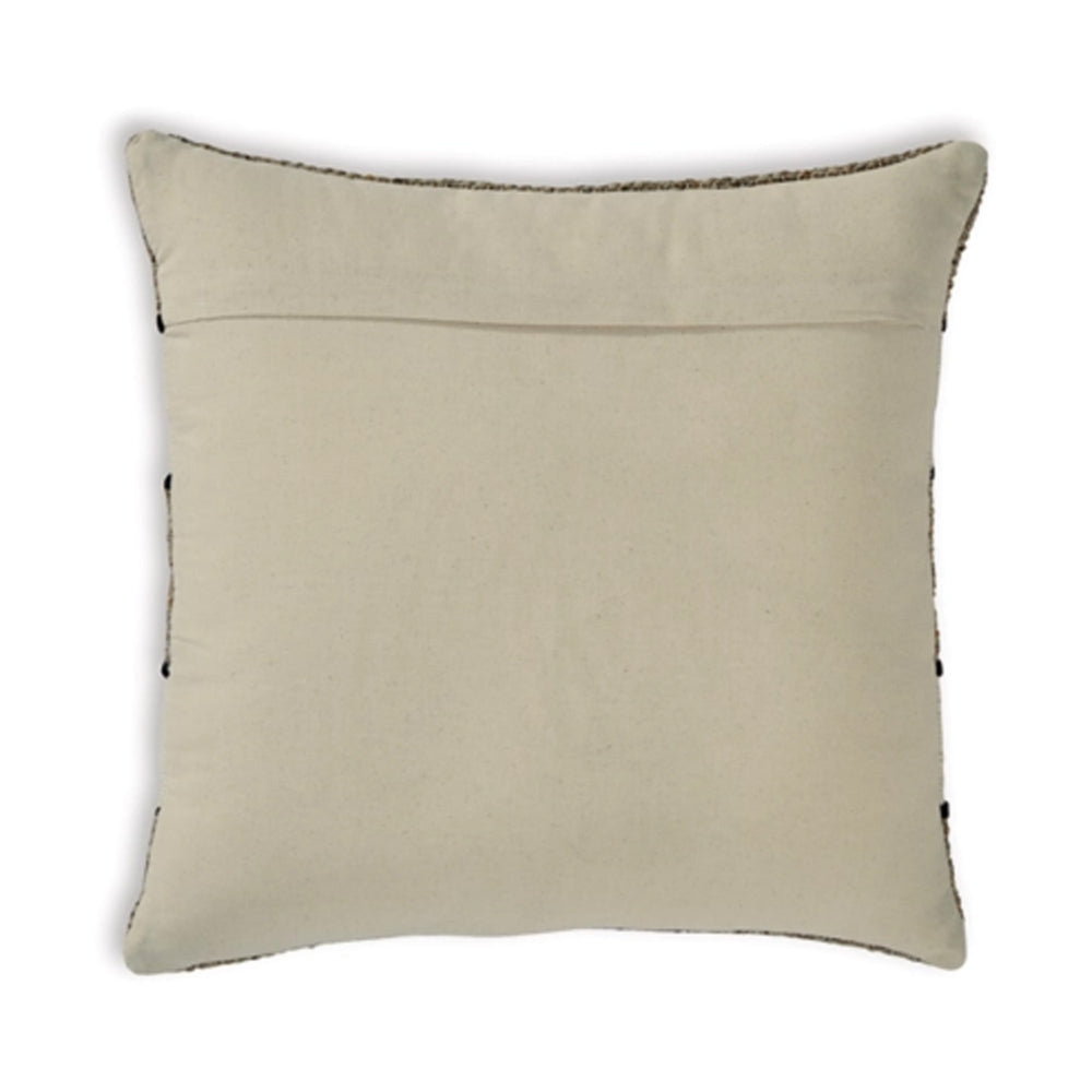 Benjara Fordy 20 Inch Decorative Throw Pillow Set of 4, Woven Stripes, Ivory, Tan