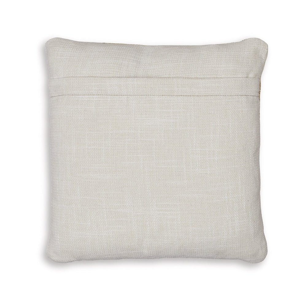 Benjara Neyr 18 Inch Throw Pillow Set of 4, Indoor Outdoor, Yellow White Floral