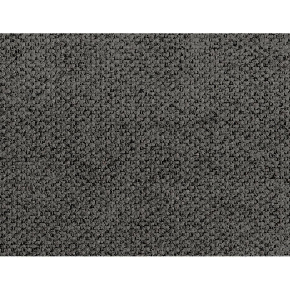 Benjara Levy Accent Chair, Iron Gray Polyester, Soft Plush Foam, Black Metal Legs