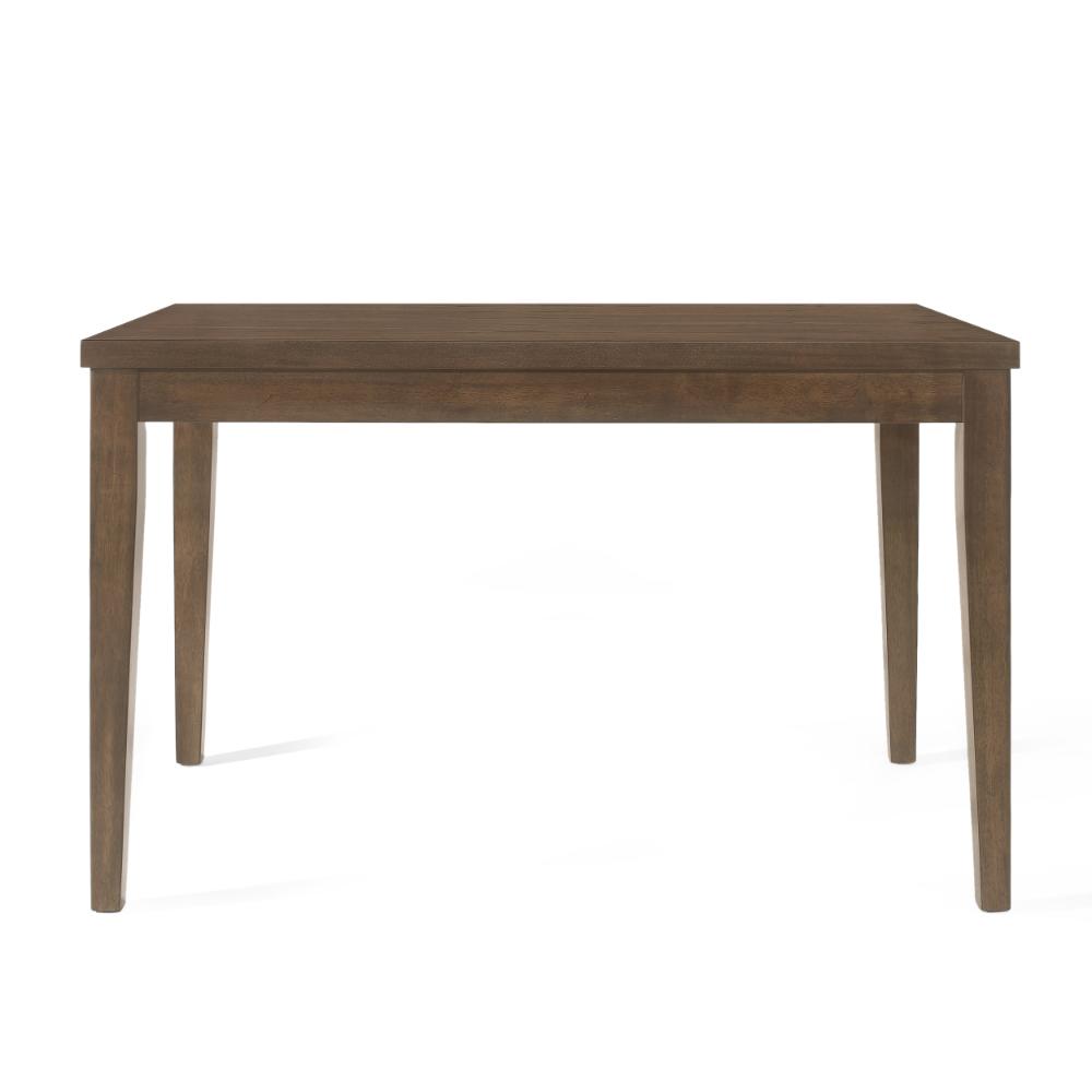Benjara Kiyan Counter Height Dining Table, Brown Rubberwood, 59 Inch Rectangular