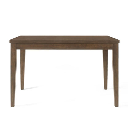 Benjara Kiyan Counter Height Dining Table, Brown Rubberwood, 59 Inch Rectangular