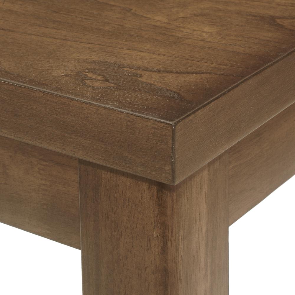 Benjara Kiyan Counter Height Dining Table, Brown Rubberwood, 59 Inch Rectangular