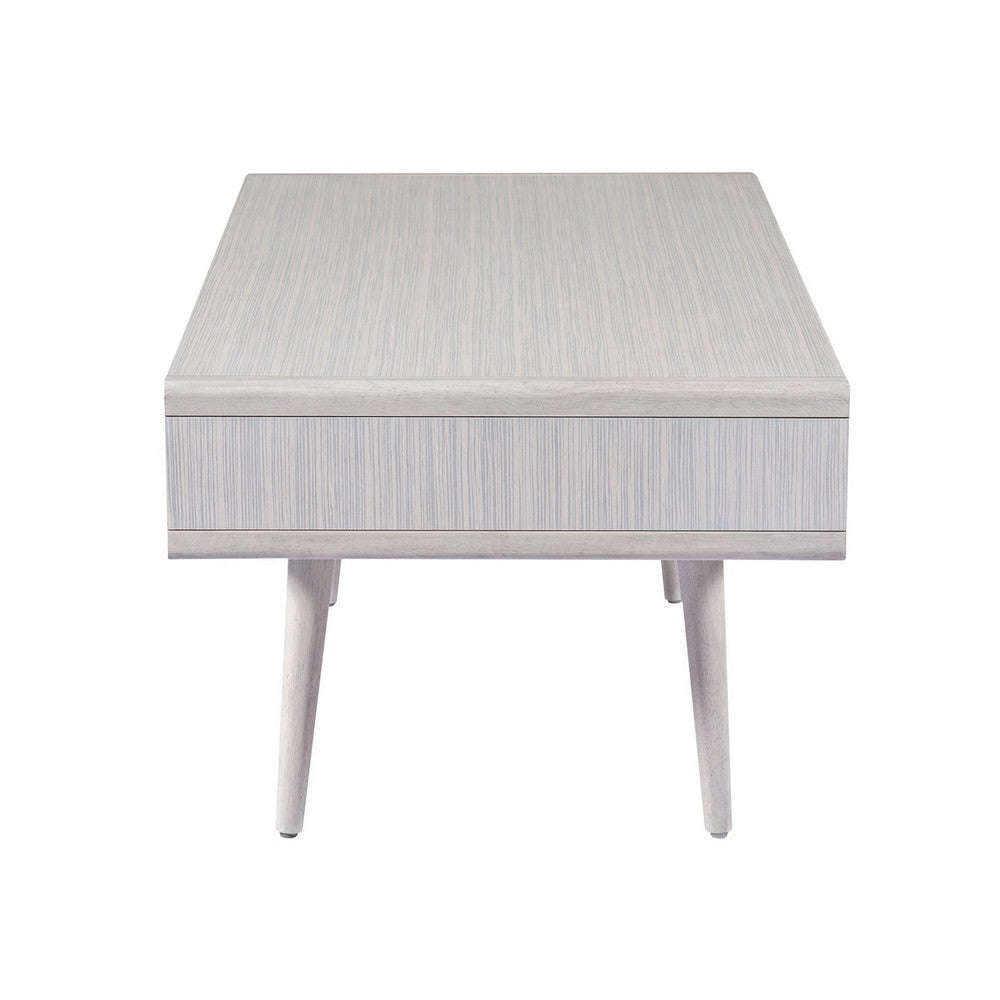 Benjara Camy Coffee Table, Brown Cane Woven Doors, Open Shelf, White 48 Inch
