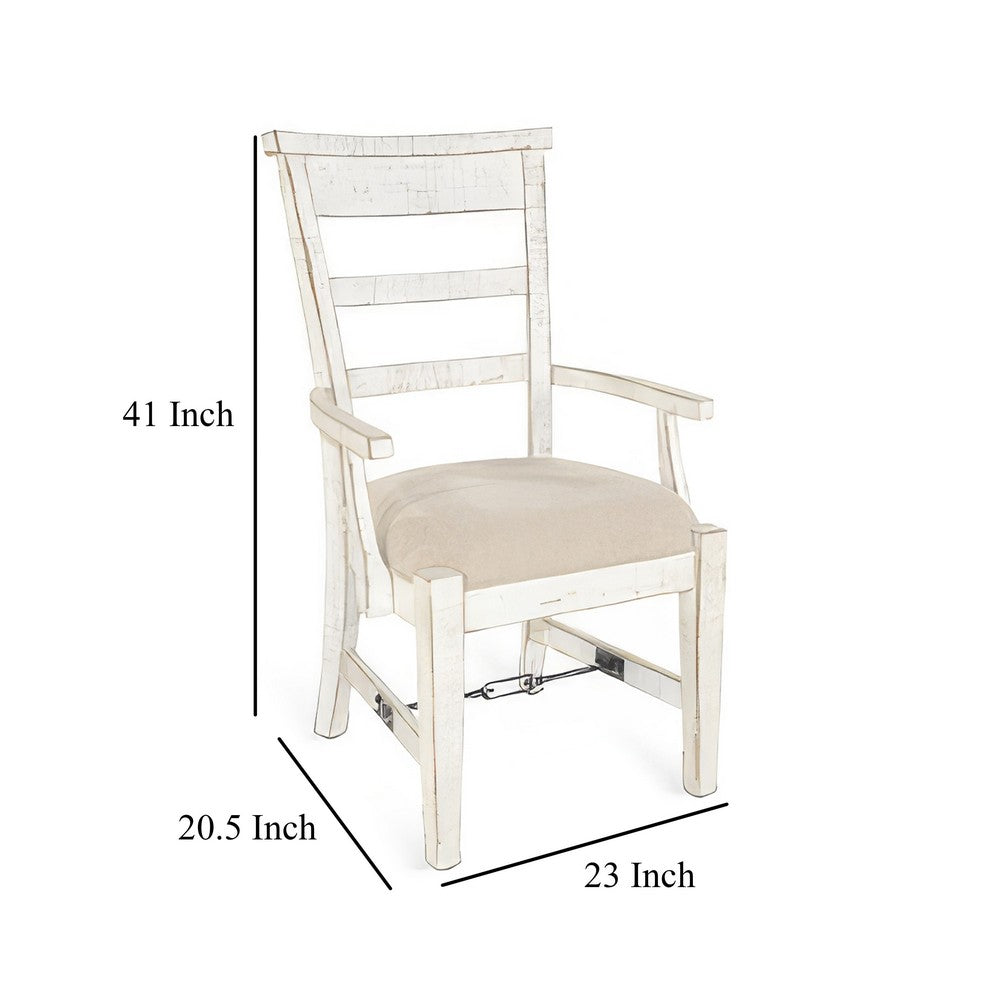 Benjara Rena Dining Armchair Set of 2, Metal Turnbuckle, Black Mahogany Wood