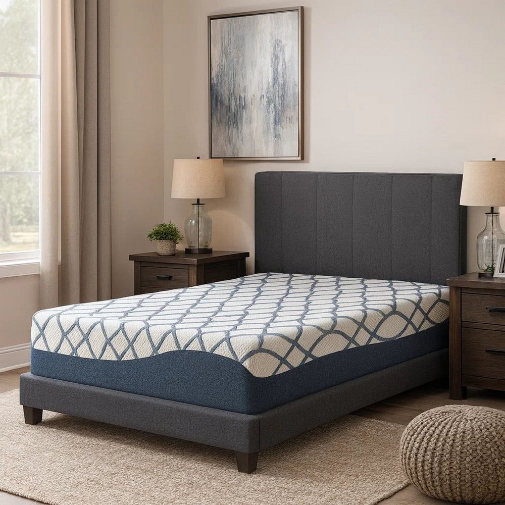 Benjara Himy Twin Mattress, High Density Memory Foam, 12 Inch Cool Comfort