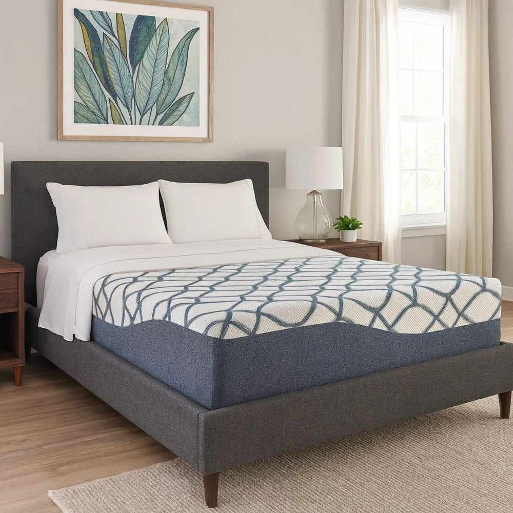 Benjara Himy Twin Mattress, High Density Memory Foam, 12 Inch Cool Comfort
