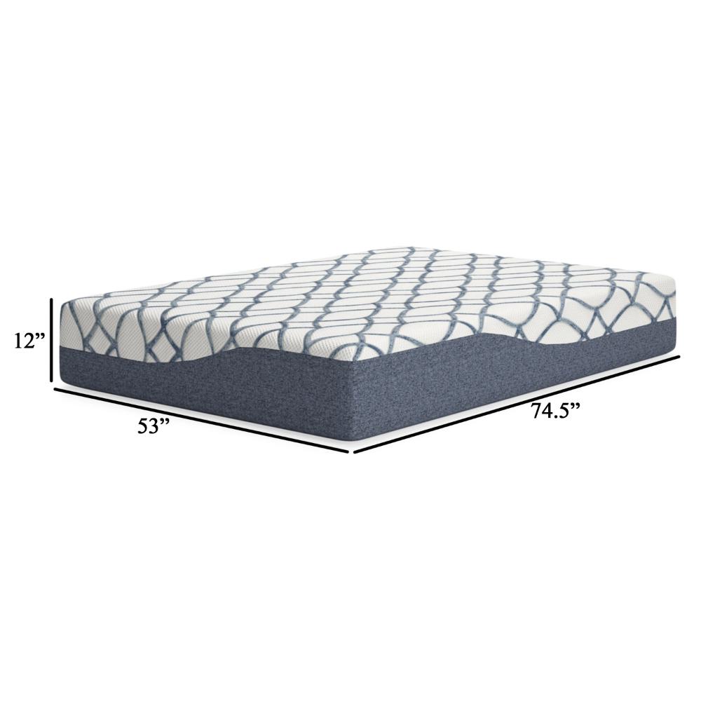 Benjara Himy Full Size Mattress, High Density Memory Foam, 12 Inch Cooling