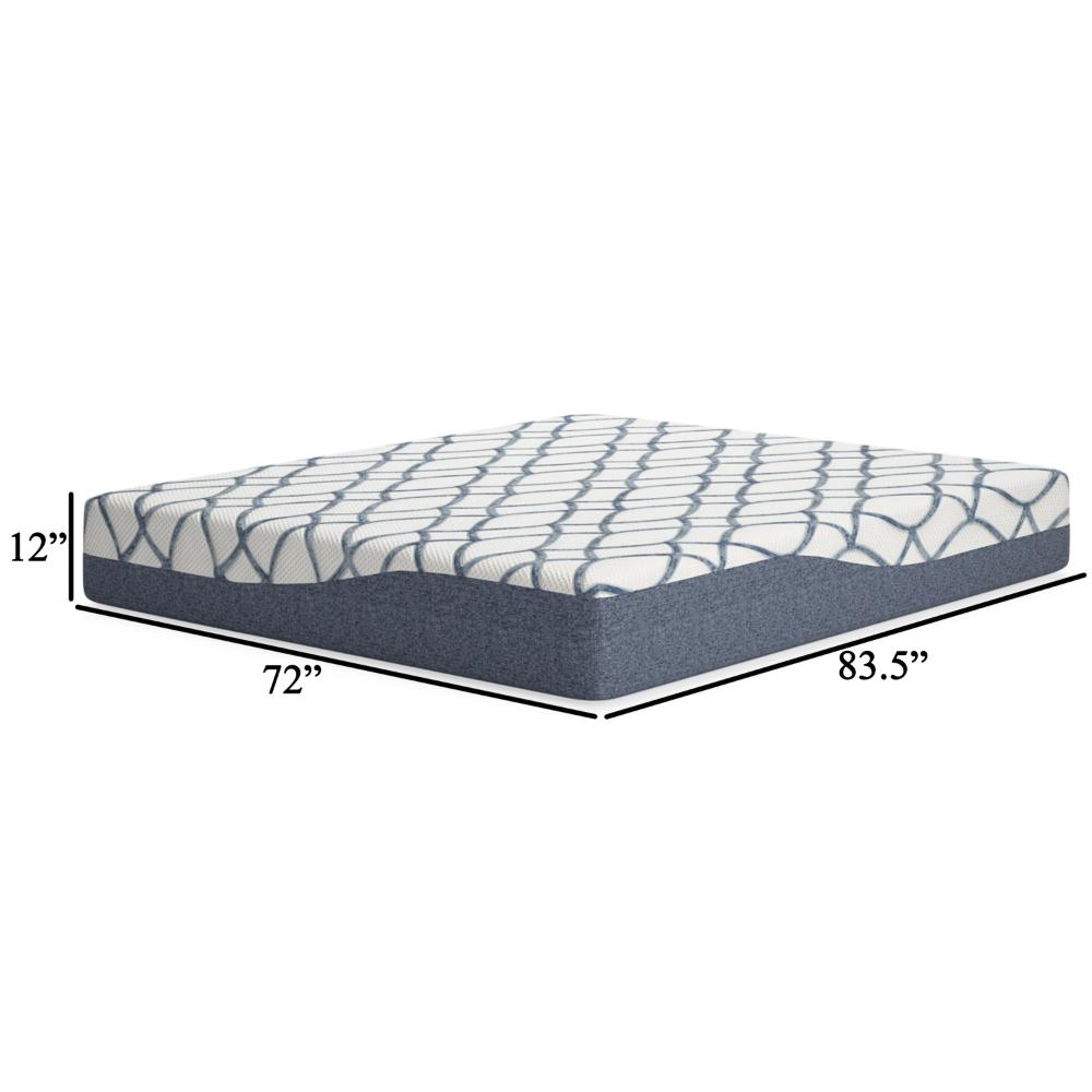 Benjara Himy California King Mattress, Response Memory Foam, 12 Inch Cooling
