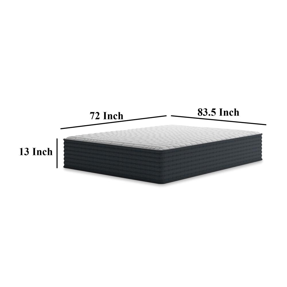 Benjara Deny California King Mattress, Response Memory Foam, Plush 13 Inch