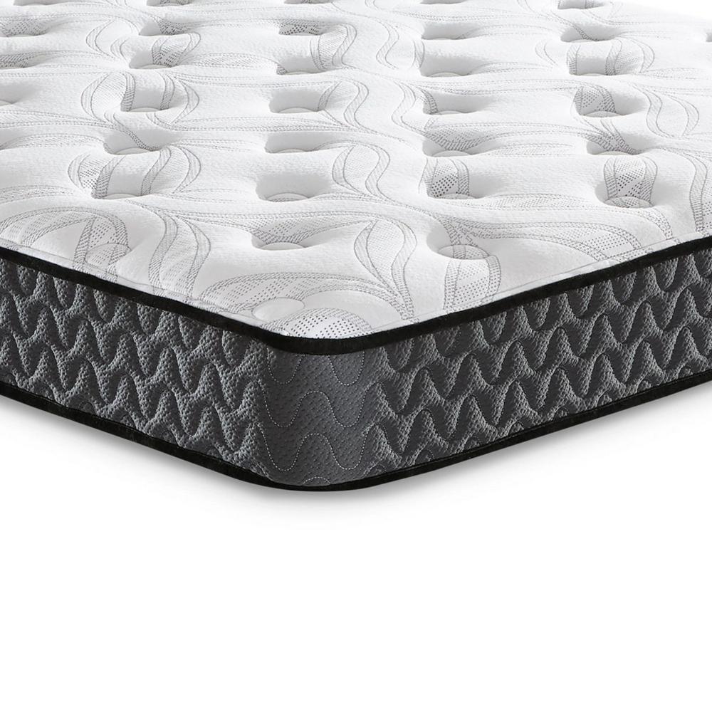 Benjara Beny Full Mattress, Bonnell Hybrid Coil, Foam, Firm Comfort 8 Inch