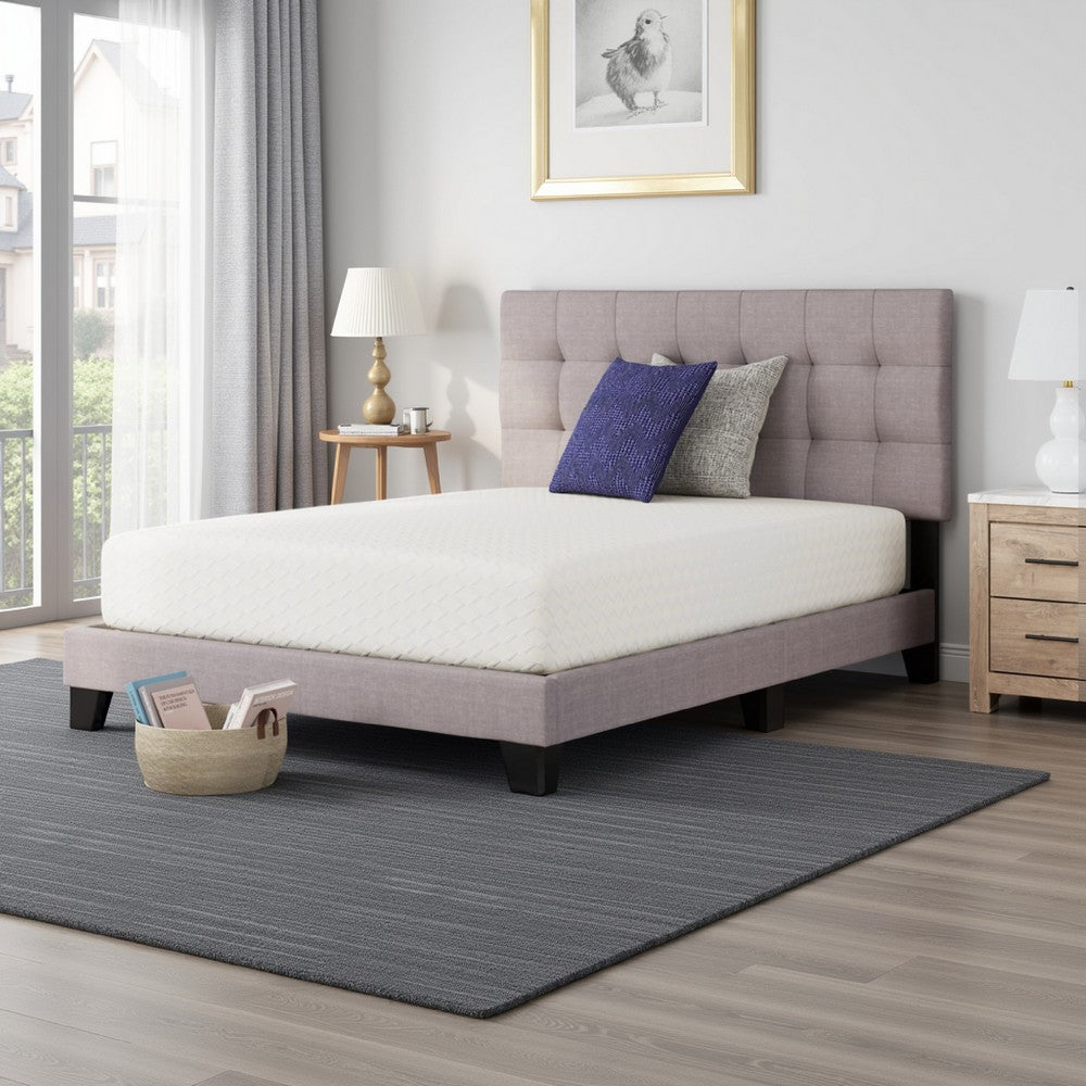Benjara Jeny Twin Mattress, Cool Comfort Memory Foam, Stretch Cover 12 Inch