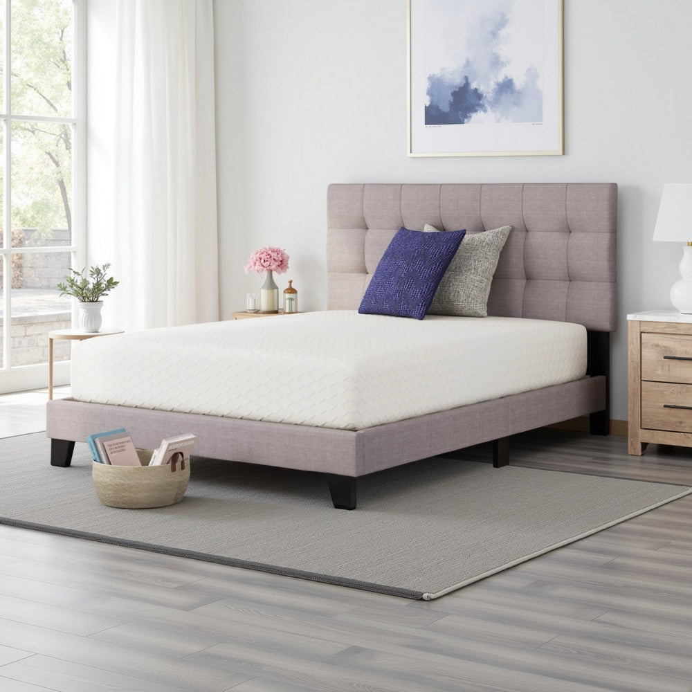 Benjara Jeny Twin Mattress, Firm Memory Foam, Stretch Cover, 10 Inch Cooling