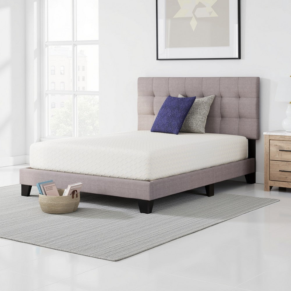 Benjara Jeny Full Mattress, Firm Memory Foam, Stretch Cover, 10 Inch Cooling