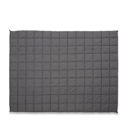 Benjara Blankie 20lbs Weighted Blanket, 60 x 80 Cotton Multilayer, Dark Gray