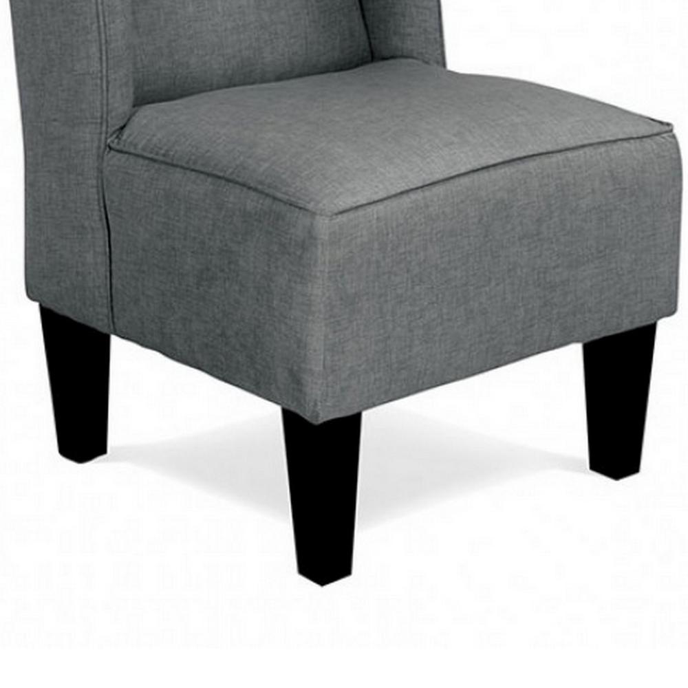 Benjara Carie Kids Chair with Wingback And Welt Trim, Solid Wood
