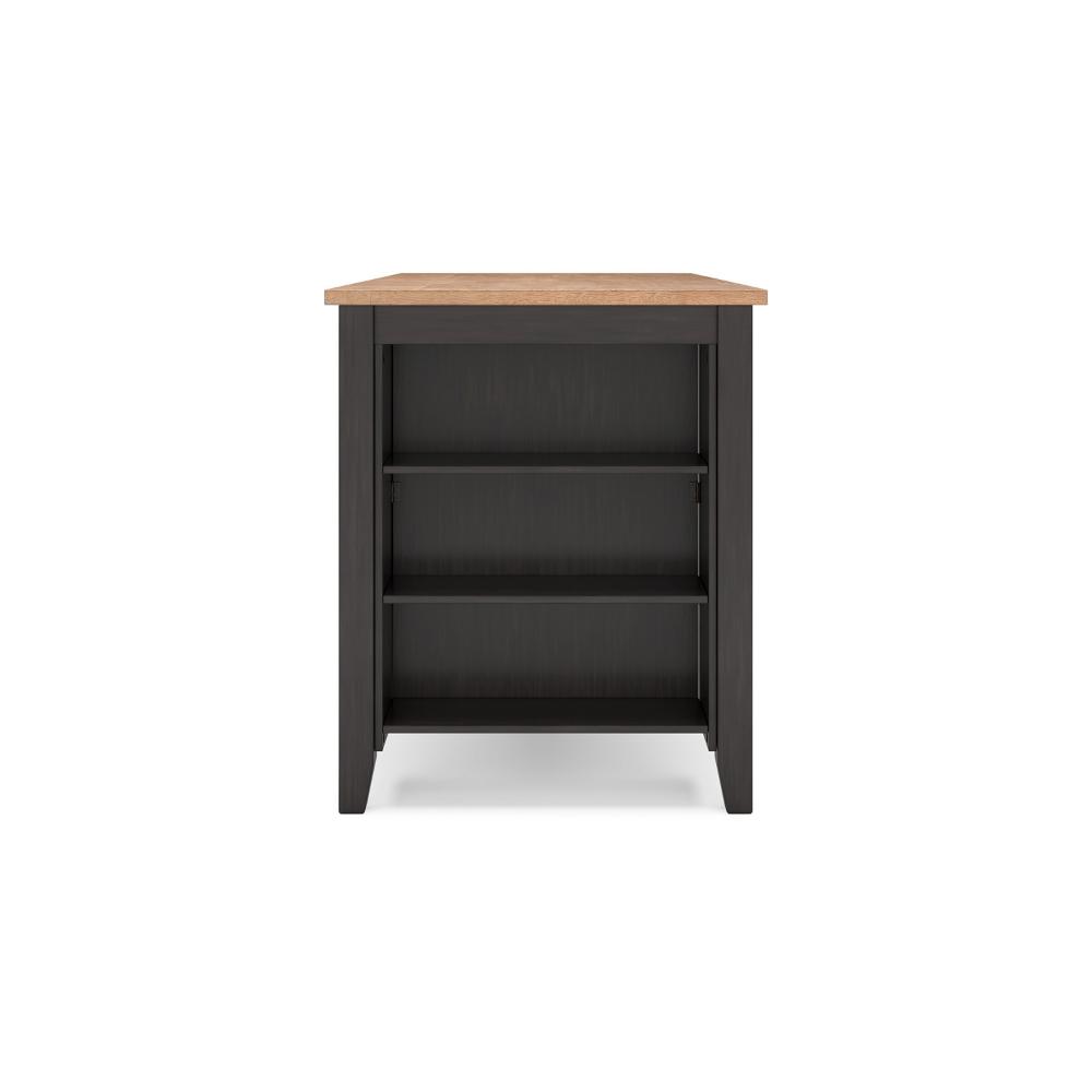 Benjara Gasy Counter Height Dining Table, 60 Inch, Brown, Mango Wood Veneer