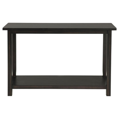 Benjara Ayne Console Table, 1 Bottom Shelf, Classic Black Wood Frame, 47 Inch