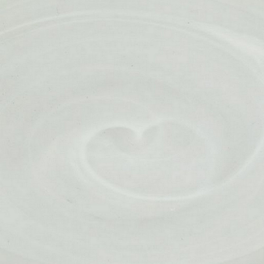 Benjara Niza Round Accent Planter Set of 2, White Weather Resistant Ceramic