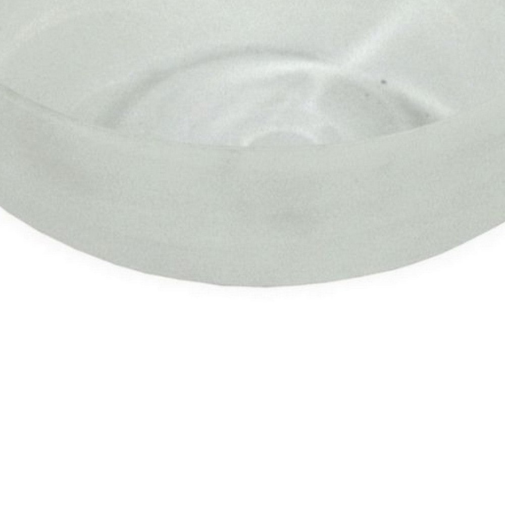 Benjara Niza Large Accent Planter Set of 2, White Weather Resistant Ceramic