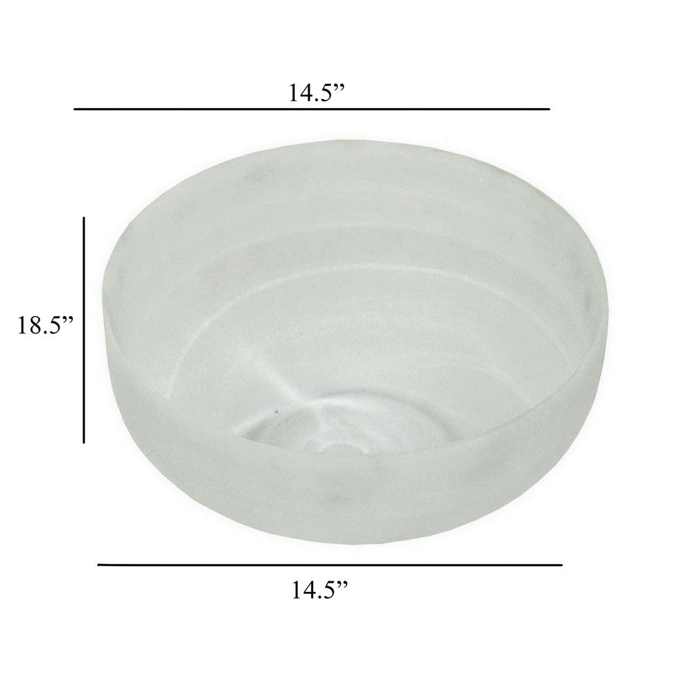 Benjara Niza Large Accent Planter Set of 2, White Weather Resistant Ceramic