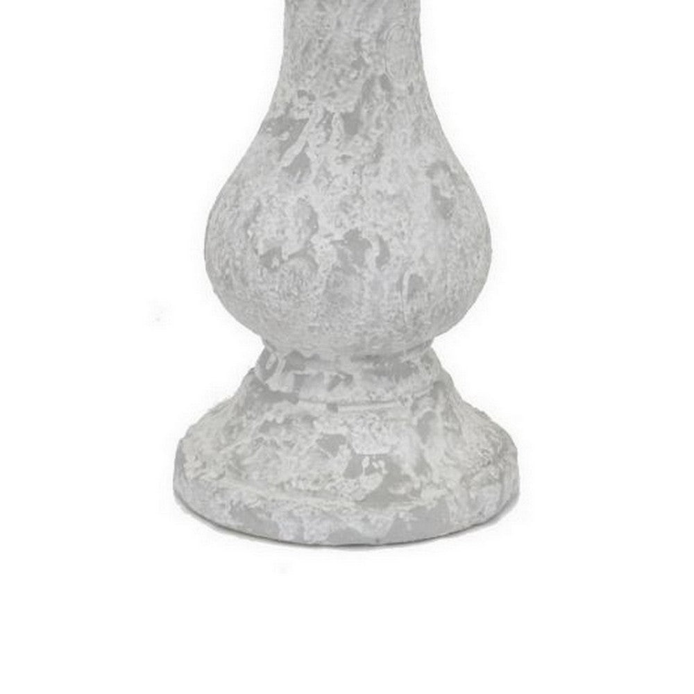 Benjara Decorative Planter, Melon Shape, Vertical Ribbed Texture, Green Ceramic