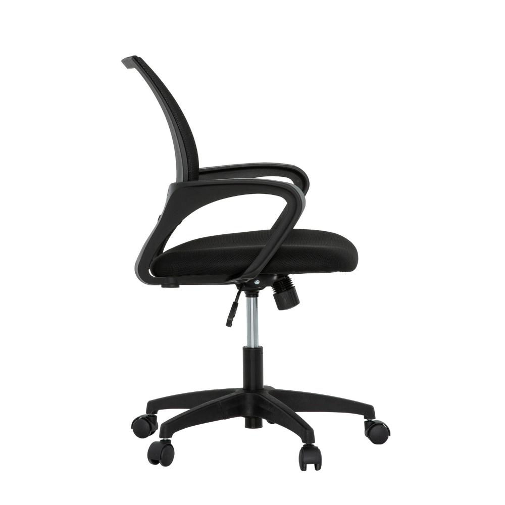 Benjara Sely Rolling Office Chair, 35 Inch Adjustable Height And Black Mesh