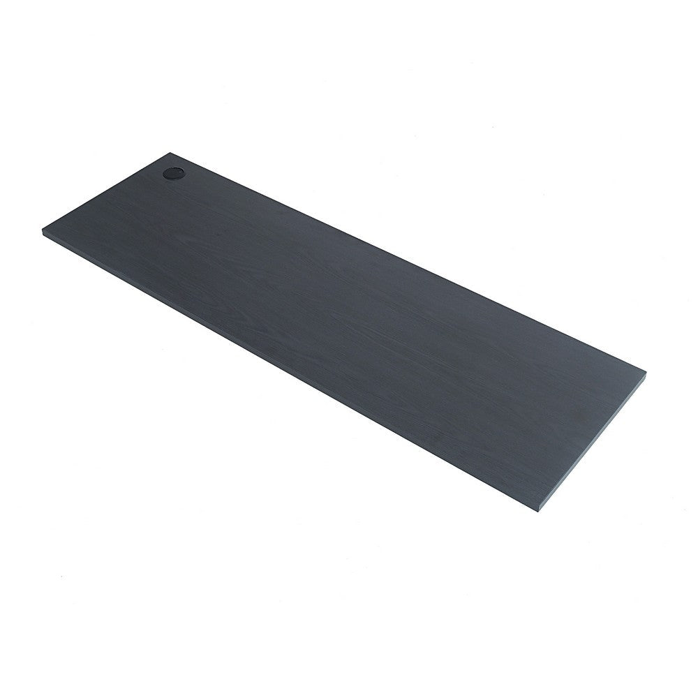 Benjara Asti Workbench Top, 20x64 Metallic Gray, Eco Friendly Melamine