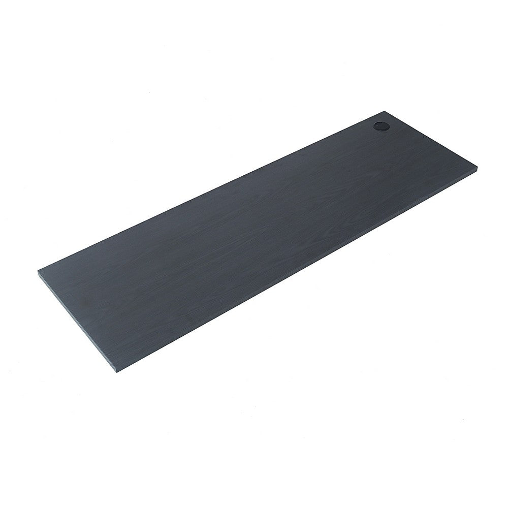 Benjara Asti Workbench Top, 20x64 Metallic Gray, Eco Friendly Melamine