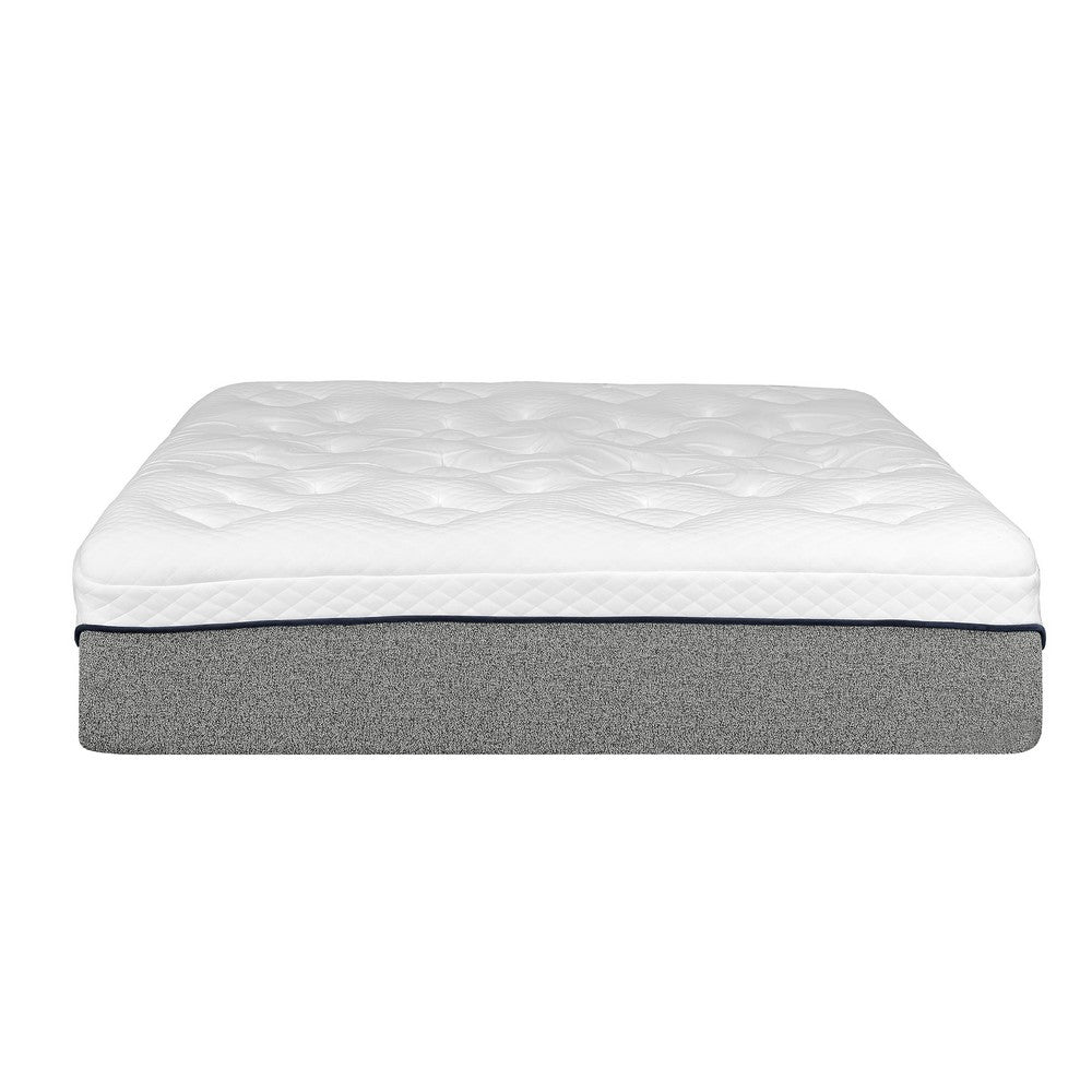 Benjara Divy California King 13 Inch Mattress, Cool Gel Memory Foam, Jacquard