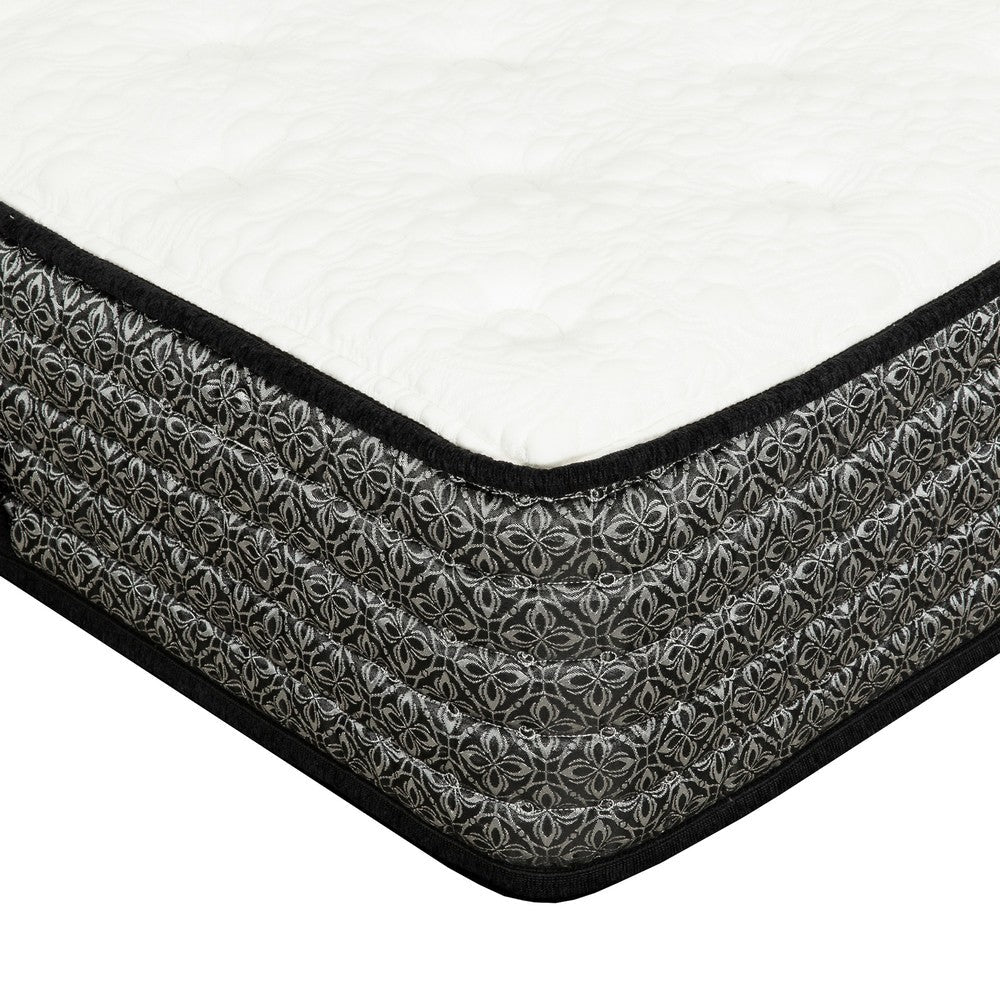 Benjara Che Queen Size Mattress, Pocket Coil Springs, Cool Gel Memory Foam