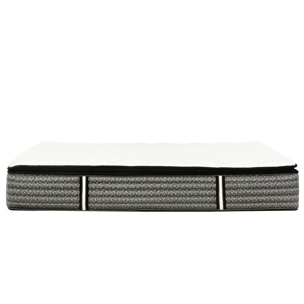 Benjara Che Queen Size 14 Inch Mattress, Pocket Coil, Cool Gel Memory Foam