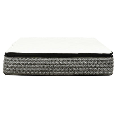 Benjara Che Full Size 14 Inch Mattress, Pocket Coil, Cool Gel Memory Foam