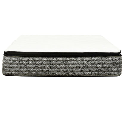 Benjara Che California King 14 Inch Mattress, Pocket Coil Cool Gel Memory Foam