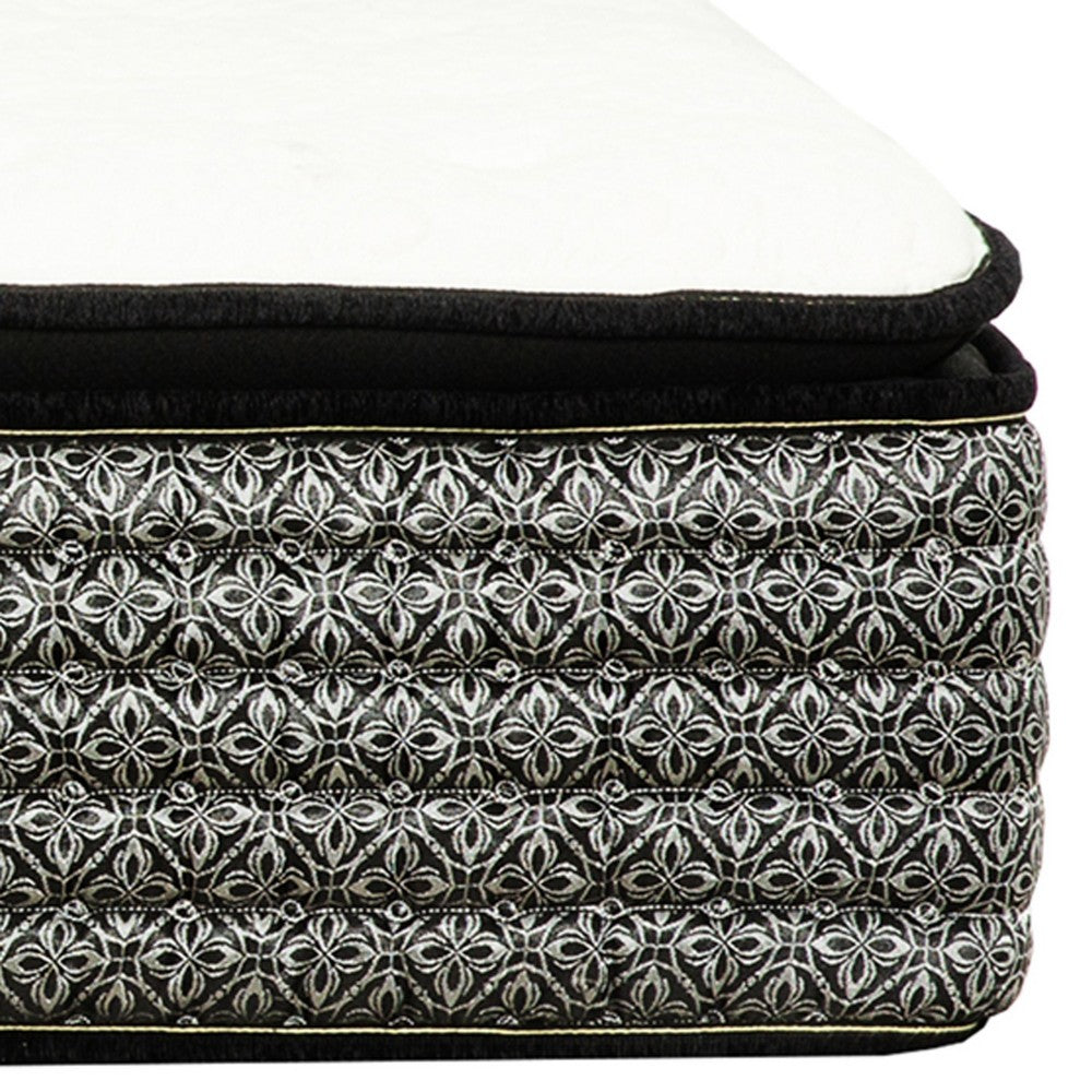 Benjara Che California King 14 Inch Mattress, Pocket Coil Cool Gel Memory Foam