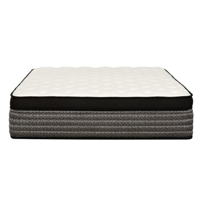 Benjara Che King Size 16 Inch Mattress, Pocket Coil, Cool Gel Memory Foam