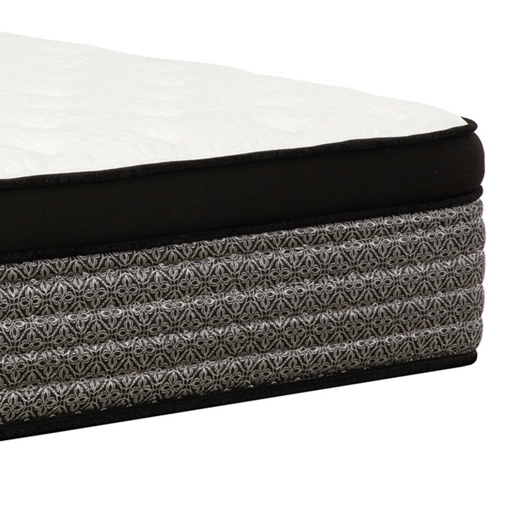 Benjara Che King Size 16 Inch Mattress, Pocket Coil, Cool Gel Memory Foam