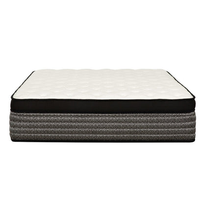 Benjara Che Full Size 16 Inch Mattress, Pocket Coil, Cool Gel Memory Foam